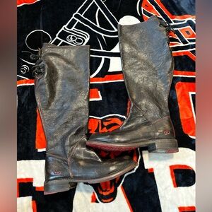 Ladies Bed Stu Cobbler Series Leather Lace Up Riding Boots